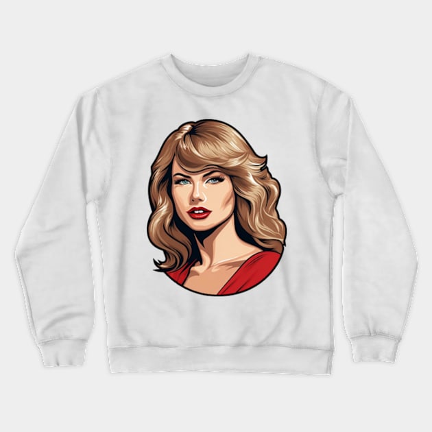 Taylor Swift Art Crewneck Sweatshirt by tysonstreet